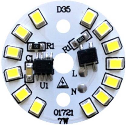 Tulsi 7 Watt Cool White DOB pack of 10 Light Electronic Hobby Kit