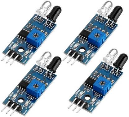 Ultragenix IR Obstacle line proximity sensor module Security Circuit and Motion Detector(Set Of 4) Educational Electronic Hobby Kit