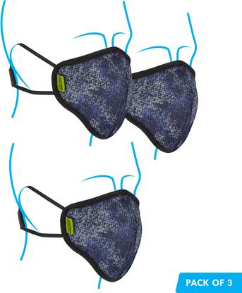 Rynox Defender Evo R99 Defender EVO R99 Reusable, Washable Cloth Mask With Melt Blown Fabric Layer
