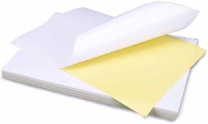 True-Ally Sticker Self-Adhesive Glossy Photo Paper A4 Size 120 GSM for Inkjet Printer (White) Dries Quickly DIY Sticker Printing Label Art (A4-50 Sheets) Unruled A4 120 gsm Photo Paper