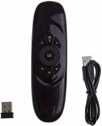 Eduway MX6 2.4GHz Rechargeable Mini Wireless remote 3D Air Fly Mouse Remote Control for Smart TV Compatible with PC, Tablet PC, Projectors, Android Smart TV, Android TV Box/Stick. Remote Controller