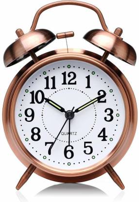 KitchExpo Analog-Digital copper Clock