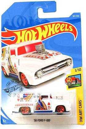 Lot of 2 2019 Hot Wheels '56 Ford F-100 & Nova HW Art Cars B85