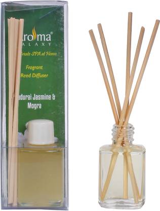 Aroma Galaxy Jasmine & Mogra Scented Diffuser, Diffuser Set, Aroma Oil JM