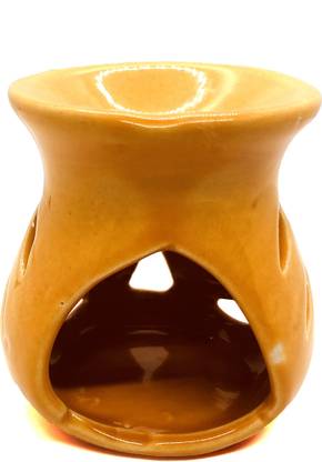 Nutra Earth Aroma Diffuser Ceramic essetial oil burner diffuser with for home décor (Yellow)