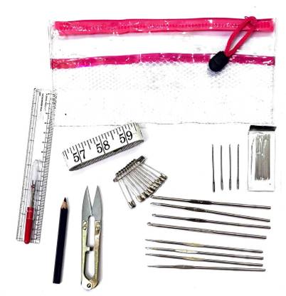 KHUSHA CREATIONS Crochet Kit For Beginners as well as Professionals With Free Pouch / Crochet Hook Tools / Hobby Craft