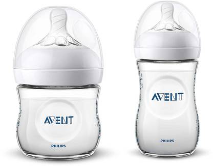 Philips Avent Natural 2.0 Bottle 125ml Single India SCF030/10 & 2.0 Bottle 260ml Single SCF033/10 - 385 ml