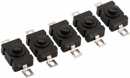 Cam cart Tactile Tact 2-Pin on-off Push Button Self Locking Switch DIY Electronics Accessories - Pack of 5 Educational Electronic Hobby Kit