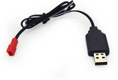 Electronic Spices USB to JST 2 Pin Female Plug NI-MH NI-Cd Battery Charging Adaptor Cable for RC Toys Drone (RED PIN) Electronic Components Electronic Hobby Kit