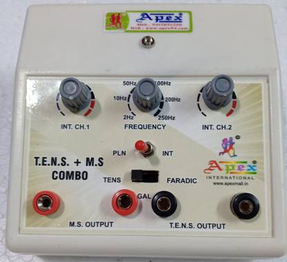 Apex International Muscle Stimulator & Tens Combo Muscle Stimulation & Pain relief Electrotherapy Device