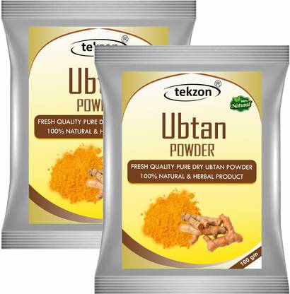 tekzon Ubtan Face Pack Powder - Face & Body Scrub For Removing Skin Tan, Glowing, Shinier & Radiant Skin (Pack of 2)