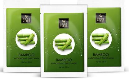 GOOD VIBES Antioxidant Sheet Mask - Bamboo