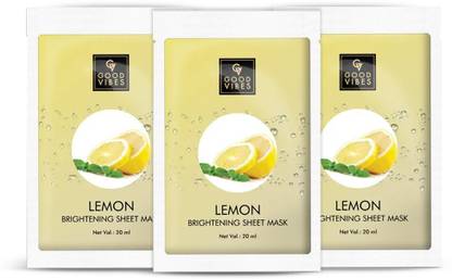 GOOD VIBES Brightening Sheet Mask - Lemon