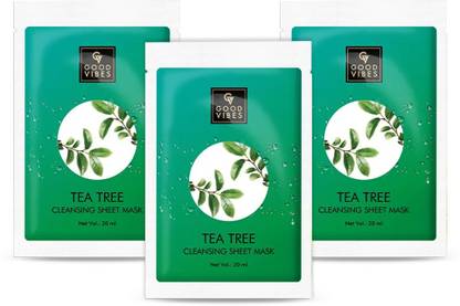 GOOD VIBES Cleansing Sheet Mask - Tea Tree