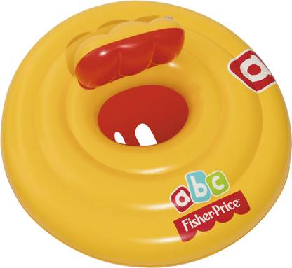 Bestway 93518 Fisher Price Swim Safe Triple Ring Baby Seat Step A Vinyl Yellow Swim Float 69cm 27" Swimming Pool Inflatable Swimming Vests