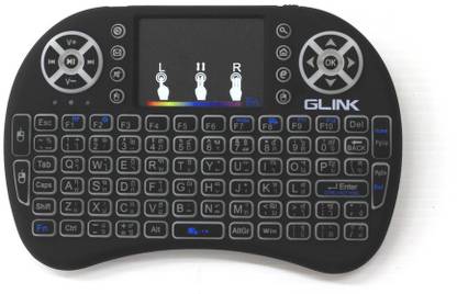 Glink MINI WIRELESS KEYBOARD MOUSE COMBO Wireless, Bluetooth Handheld Multi-device Keyboard