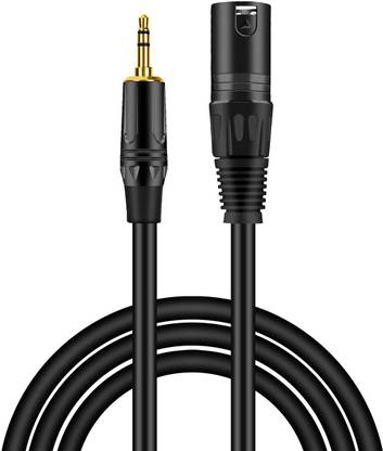 SYMFONIA XLR Male to 3.5mm 1/8" Stereo Male Professional Low Noise Microphone Cable XLR to Aux Cord for Smartphones, Laptops, Powered Speaker, Mixing Console and More(3 Meters) CABLE
