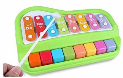 GD TOYS GALLERY 2 in 1 Xylophone & piano toy with colorful keys for boys and girls
