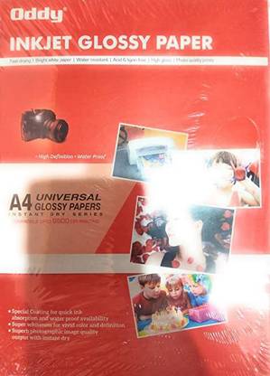 Oddy Glossy Paper UNRULED A4 180 gsm Photo Paper