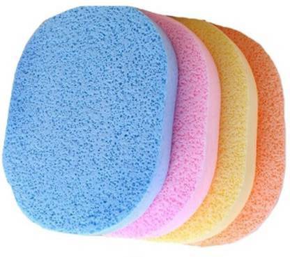 PINNER 4pcs Facial Sponge Natural Reusable Soft Cleansing Sponge
