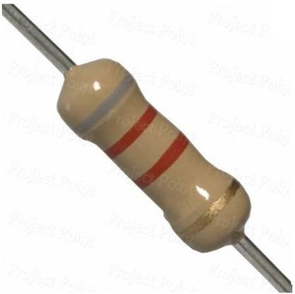 EMERGING TECHNOLOGIES 50 PCS 3.3K OHM 0.5W CARBON FILM 3K3 (CFR) Fixed Resistor