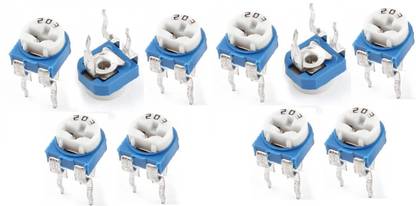 RISARYA 20K(203) ,10PCS,DIP,SINGLE TURN,PRESET,POTENTIOMETER Variable Resistor