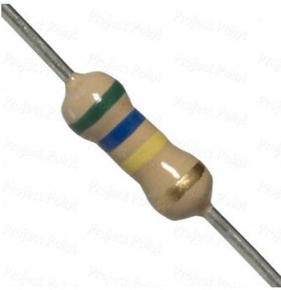 EMERGING TECHNOLOGIES 50 PCS 560K OHM 0.5W CARBON FILM 560K Fixed Resistor