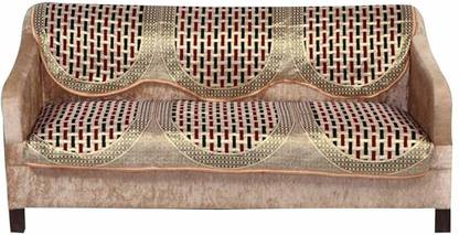 Shivkirpa Cotton Abstract 3 Seater Sofa Cover
