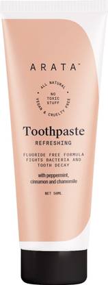 ARATA Refreshing Toothpaste | Prevents Inflammation & Decay |Fluoride Free Toothpaste