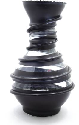SAVORADE FLOWER POT AWESOME LOOK PACK OF 1 WITHOUT FLOWERS Glass Vase
