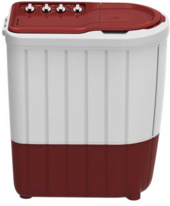 Whirlpool 7 kg 5 Star,Turbo Scrub Technology Semi Automatic Top Load Washing Machine Red, White