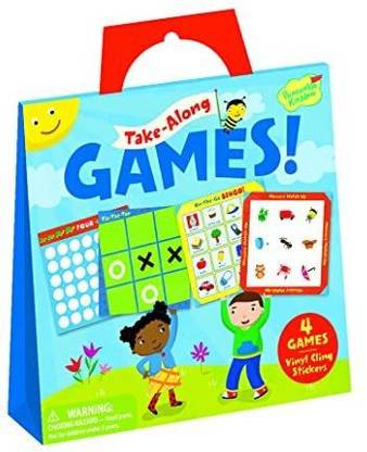 Mindware Peaceable Kingdom Take Along Games Reusable Sticker Tote