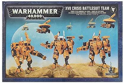 Warhammer 40k Tau XV8 Crisis Battlesuit Team