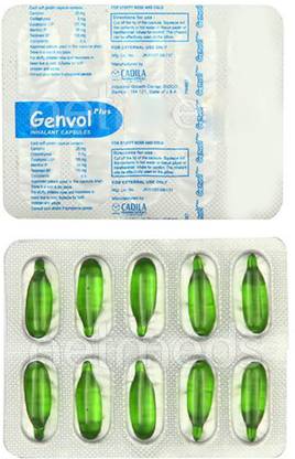 GENVOL PLUS Inhalant Capsules Ideal For Cough & Cold