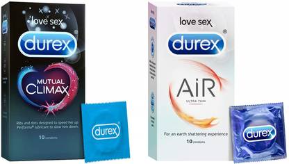 DUREX Air Ultra Thin & Mutual Climax Condom - 20s Combo Condom