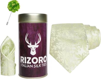 RIZORO Satin Cufflink & Tie Pin Set