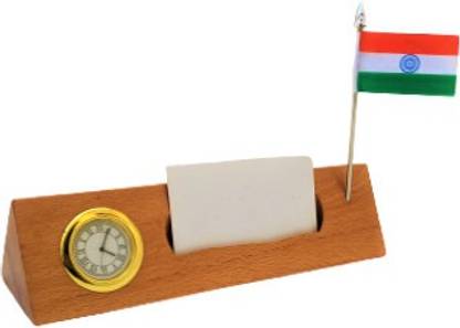 SURYAATC 1 Compartments WOODEN VISITING CARD HOLDER AND NAME PLATE