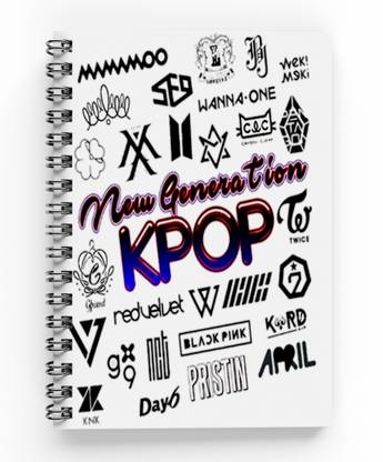 MG Brand Blackpink Kpop Spiral Bounded Rulled Notebook Diary A5 Size A5 Notebook Ruled 200 Pages