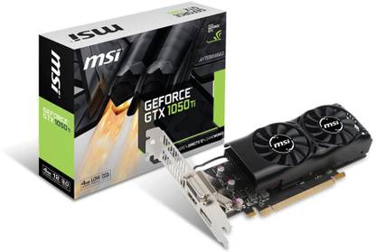 MSI GTX 1050TI GDDR5 4 GB NVIDIA Chipset 128 bit 1392 MHz Graphics Card