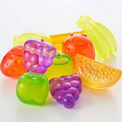 portible Store Reusable Multi Fruits Shape Mold Frozen Ice Cubes Set Multicolor Silicone Ice Cube Tray