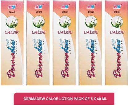 Dermadew Caloe Lotion pack of 5 x 60 ml