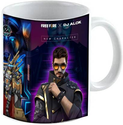 JT SMART Free Fire DJ Alok KIDM083 Ceramic Coffee Mug