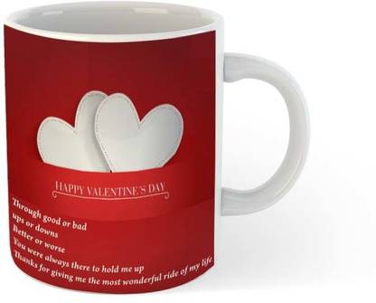 Lifedesign Happy Valentines Day - Gift - M3493 Ceramic Coffee Mug