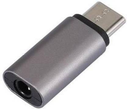 IMMUTABLE GRAY TC_56_TYPE C AUDIO JACK_Multicolor USB Type C to 3.5 mm Metal Jack Converter Audio Adapter Phone Converter(GRAY) Phone Converter