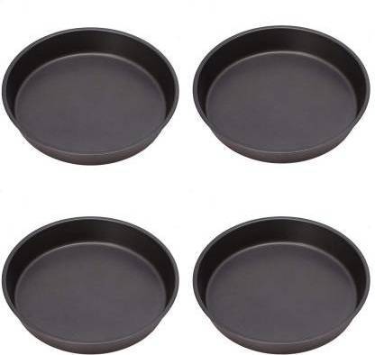 THE DOT COM PIZA PAN (Non Stick ) for oven safe use in oven Pizza Tray (Pizza Tray) SET OFF 4 Pizza Tray