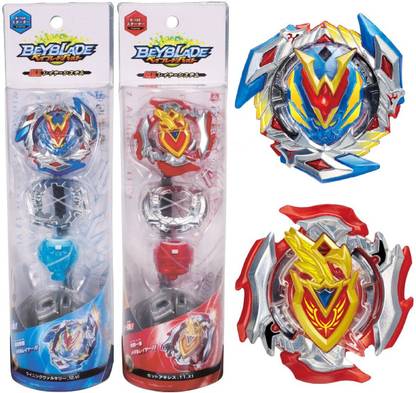 Authfort Beyblade B-104 Starter Winning Valkyrie.12.VI With B-105 Starter Zet Achilles.11.Xt Launcher beyblade