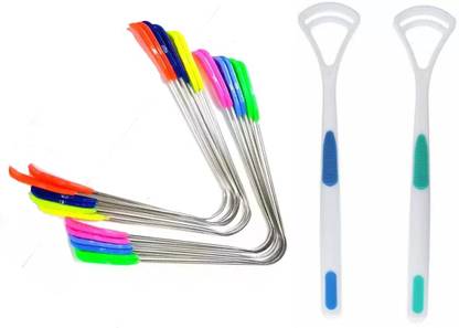 CRAZYGOL Plastic, Steel Tongue Cleaner