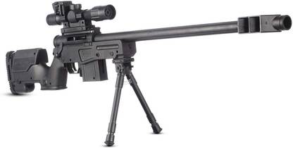 Richuzers Long Range Pubg AWM Sniper Rifle Combat Gun With Laser Light and Stand Gun Guns & Darts