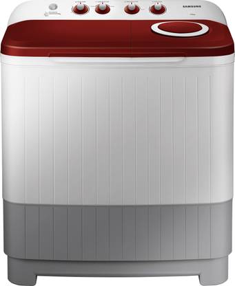 SAMSUNG 7 kg Semi Automatic Top Load Washing Machine Red, White, Grey