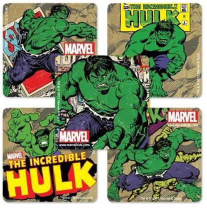 SmileMakers Inc. Incredible Hulk Stickers 100 Per Pack